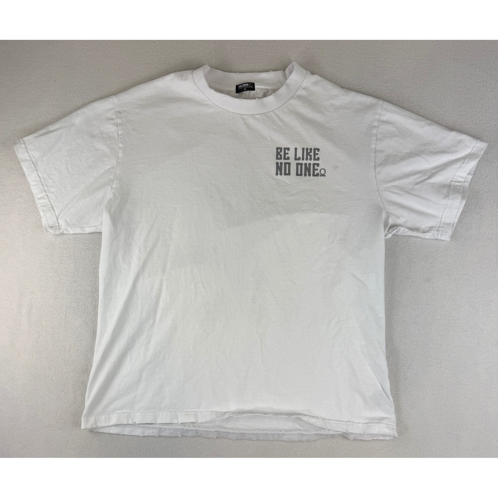 The Drive Clothing T-Shirt Mens XL White Skeleton Be Like No One Distressed Tee